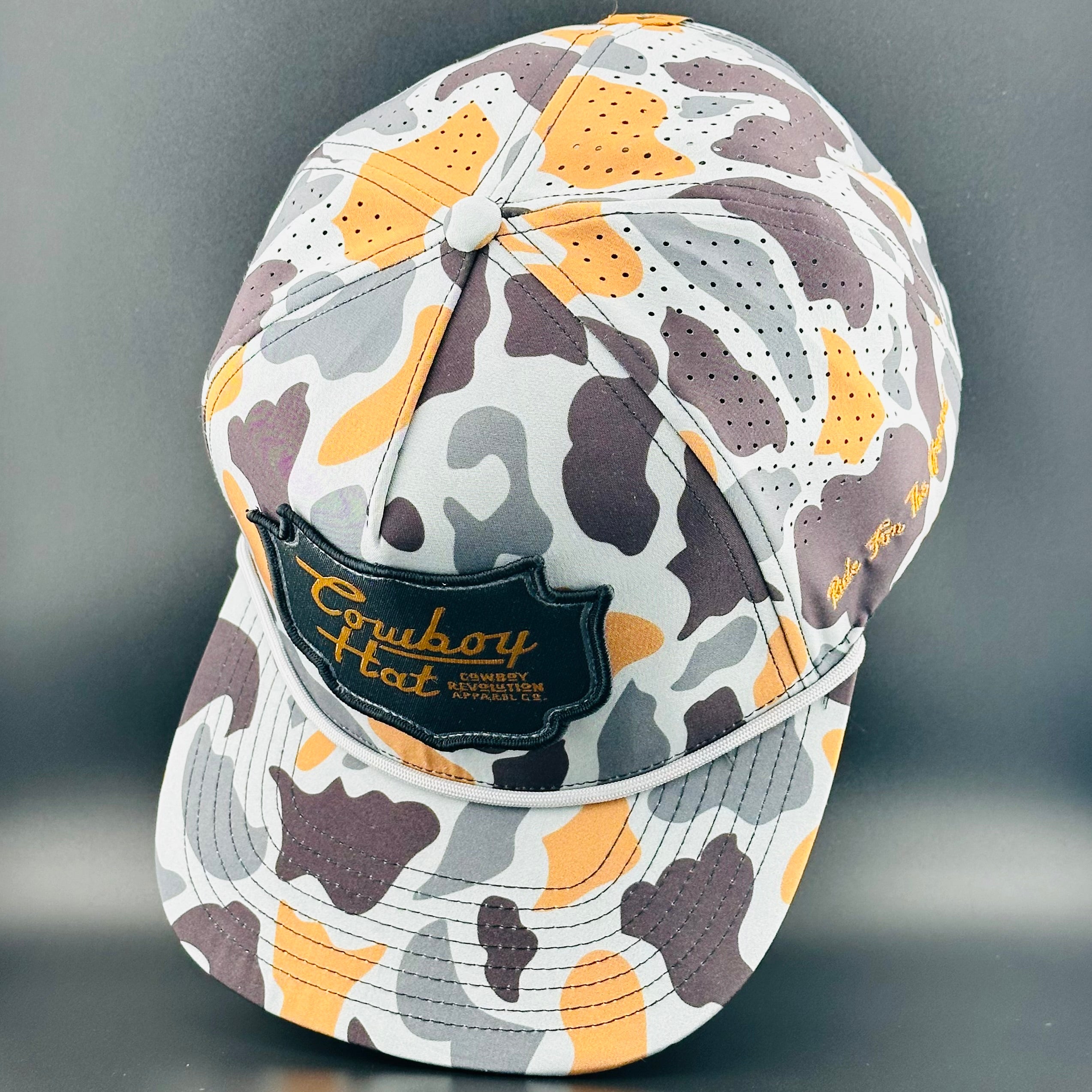 Concrete Camo Patch “Cowboy Hat” - Performance Rope Hat