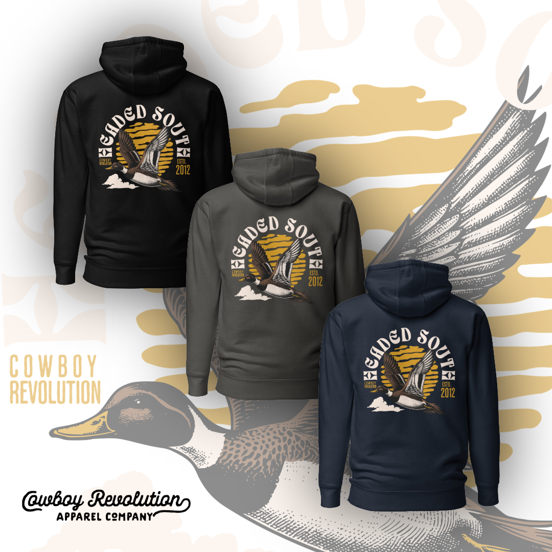 "Headed South" Cowboy Revolution Outdoors Premium Hoodie