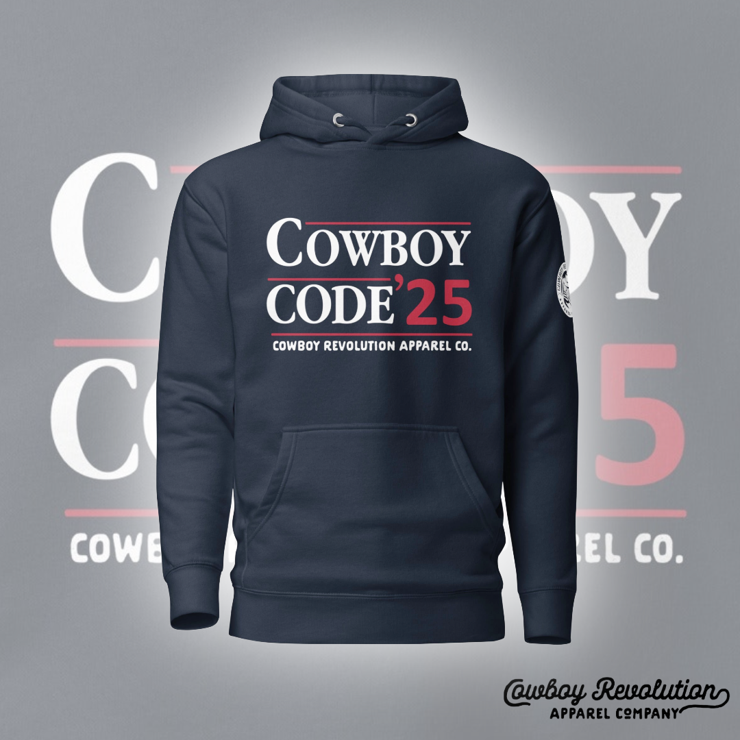 "Cowboy Code '24" Cowboy Revolution Premium Hoodie