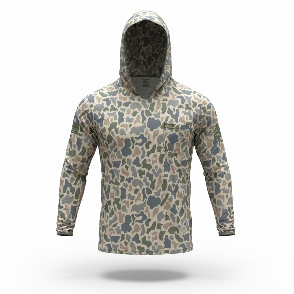 “Lake Jackson 2.0" Cowboy Revolution Hooded Long-Sleeve Sunshirt