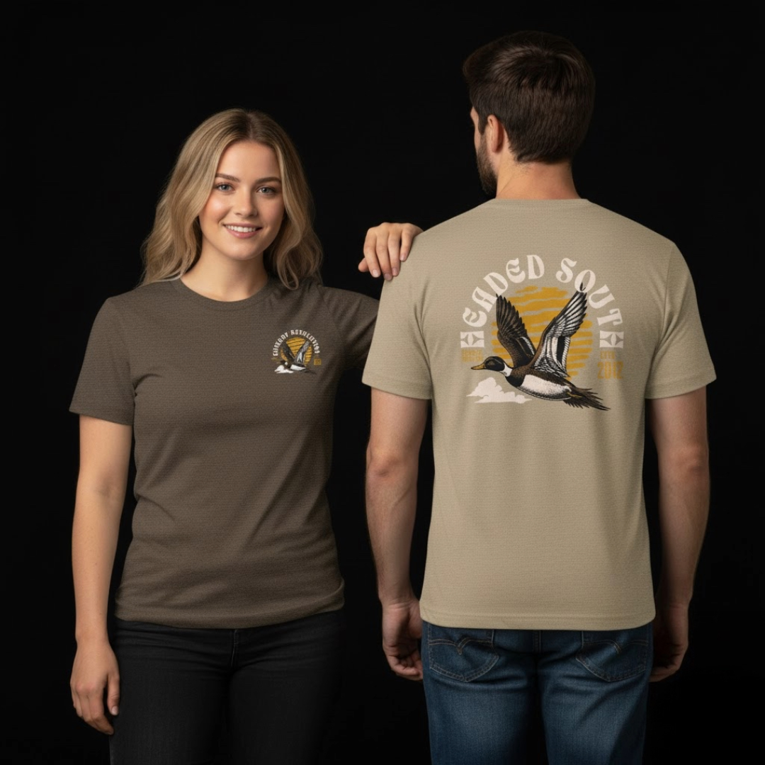 "Headed South" Cowboy Revolution Outdoors Short Sleeve Tri-Blend Tee