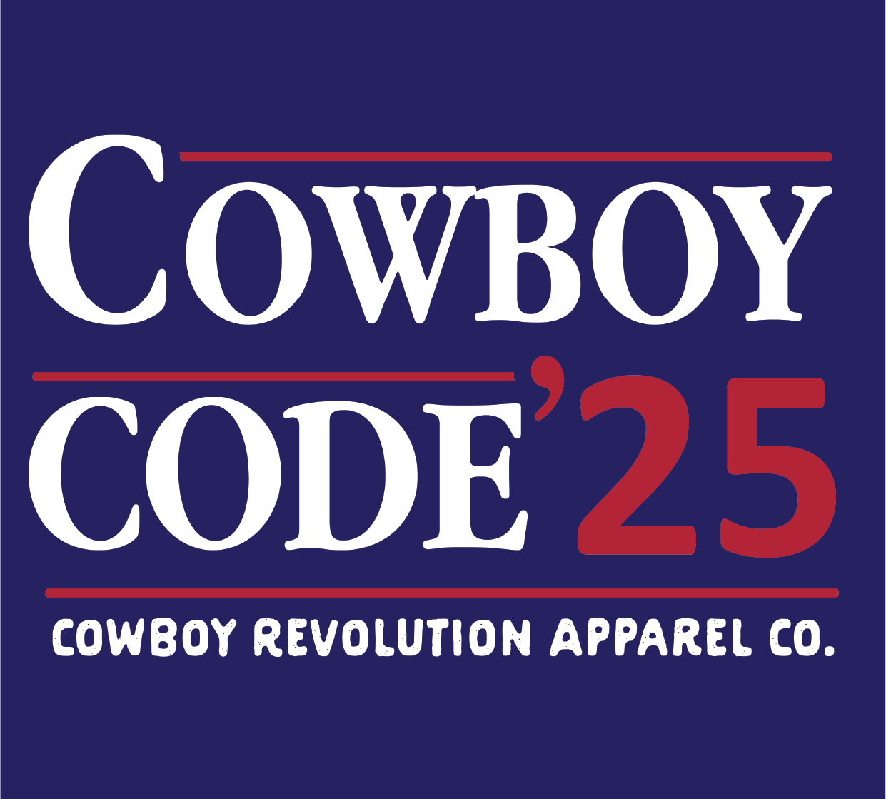 "Cowboy Code '24" Cowboy Revolution Premium Hoodie