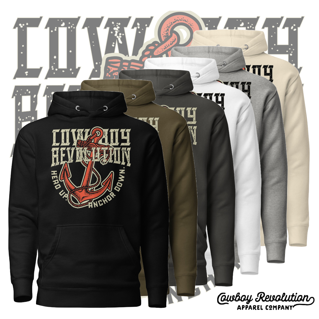 "Anchor Down" Cowboy Revolution Premium Hoodie