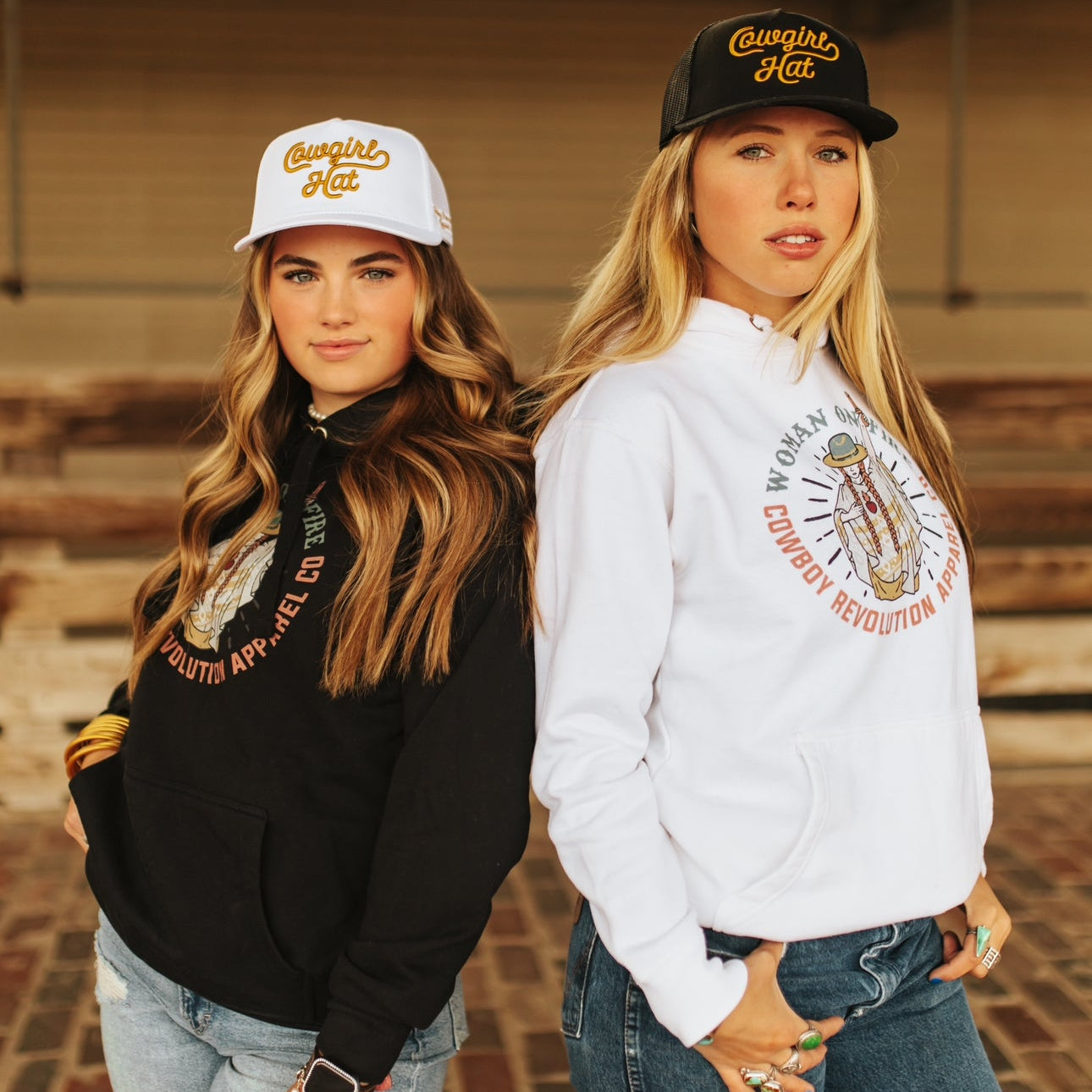 "Woman On Fire" Cowboy Revolution Premium Unisex Hoodie