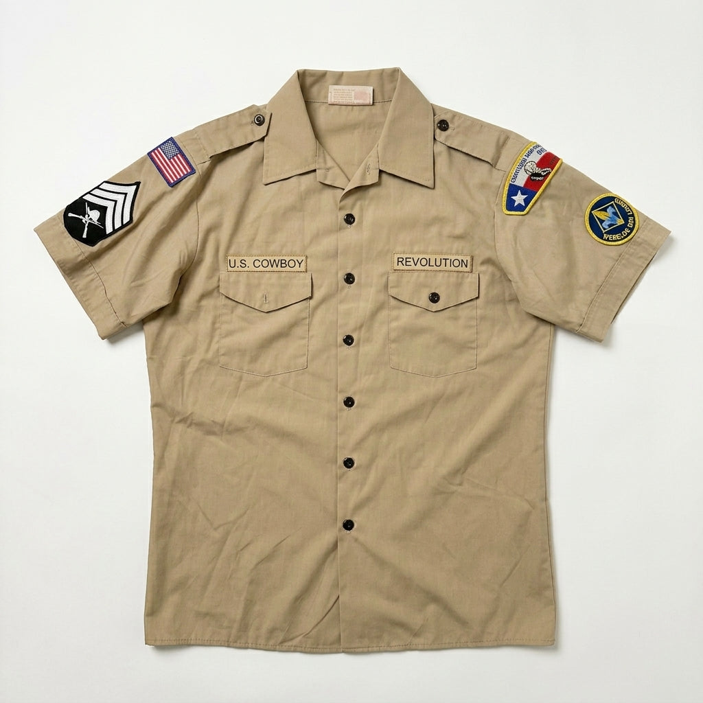 Cowboy Revolution Custom Boy Scout 3 - Short Sleeve - Tan (Size Large)