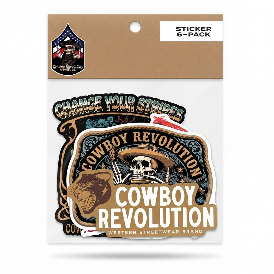Cowboy Revolution Apparel Co. Sticker Pack (Set of Six - 4")