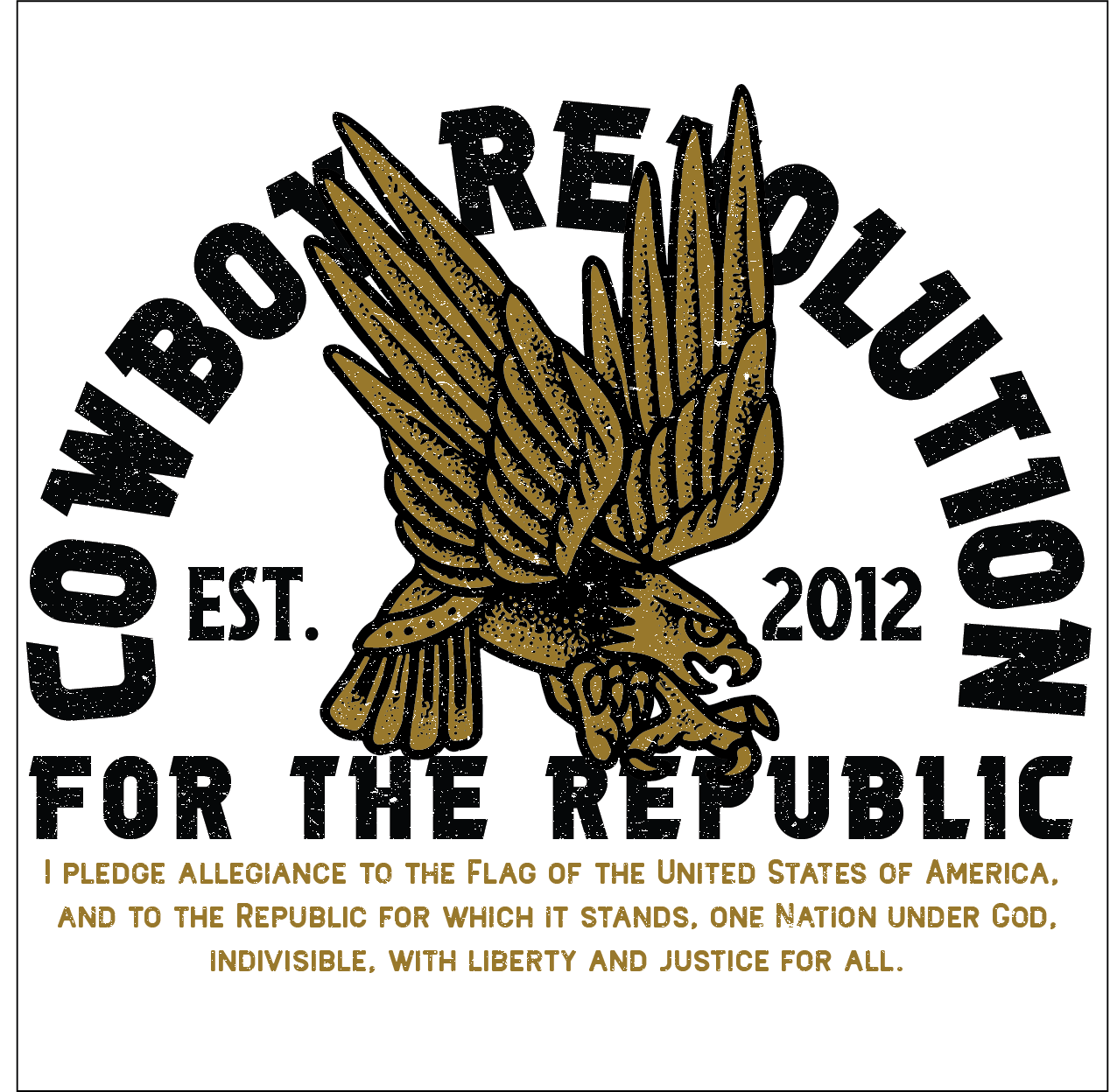 "Pledge" Premium Denim Wash Tee