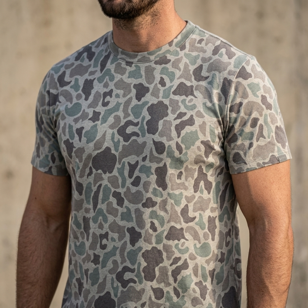 “Classic Camo - Marshland" Premium Short Sleeve Tee