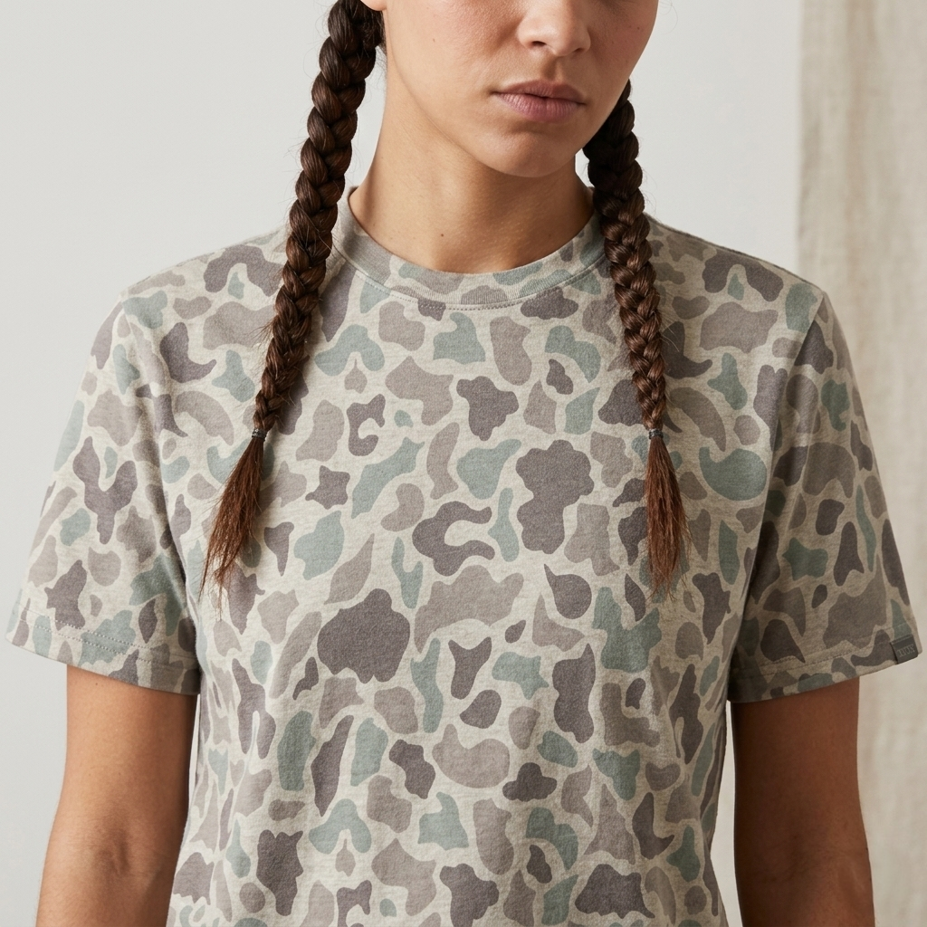 “Classic Camo - Marshland" Premium Short Sleeve Tee