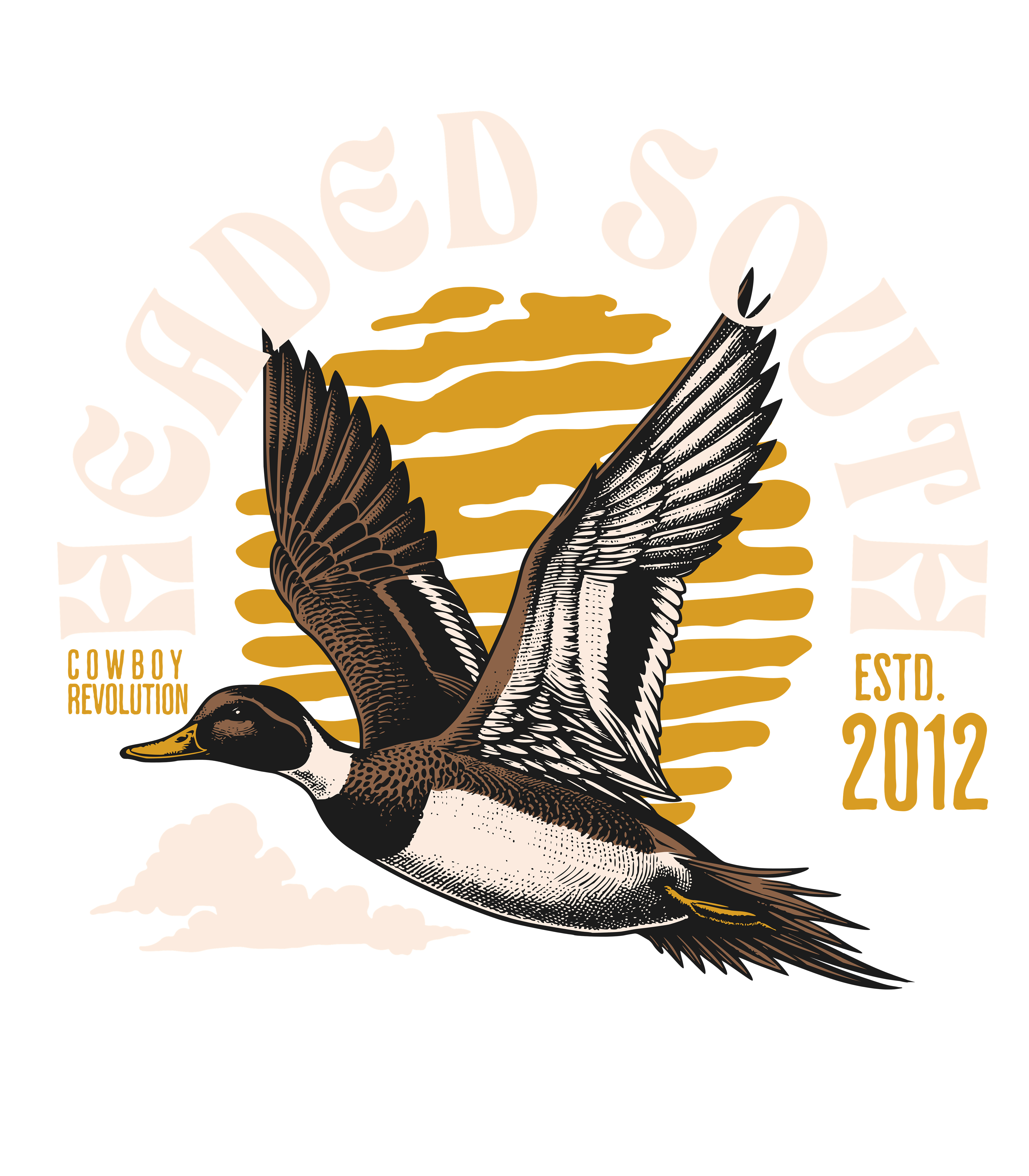 "Headed South" Cowboy Revolution Outdoors Short Sleeve Tri-Blend Tee