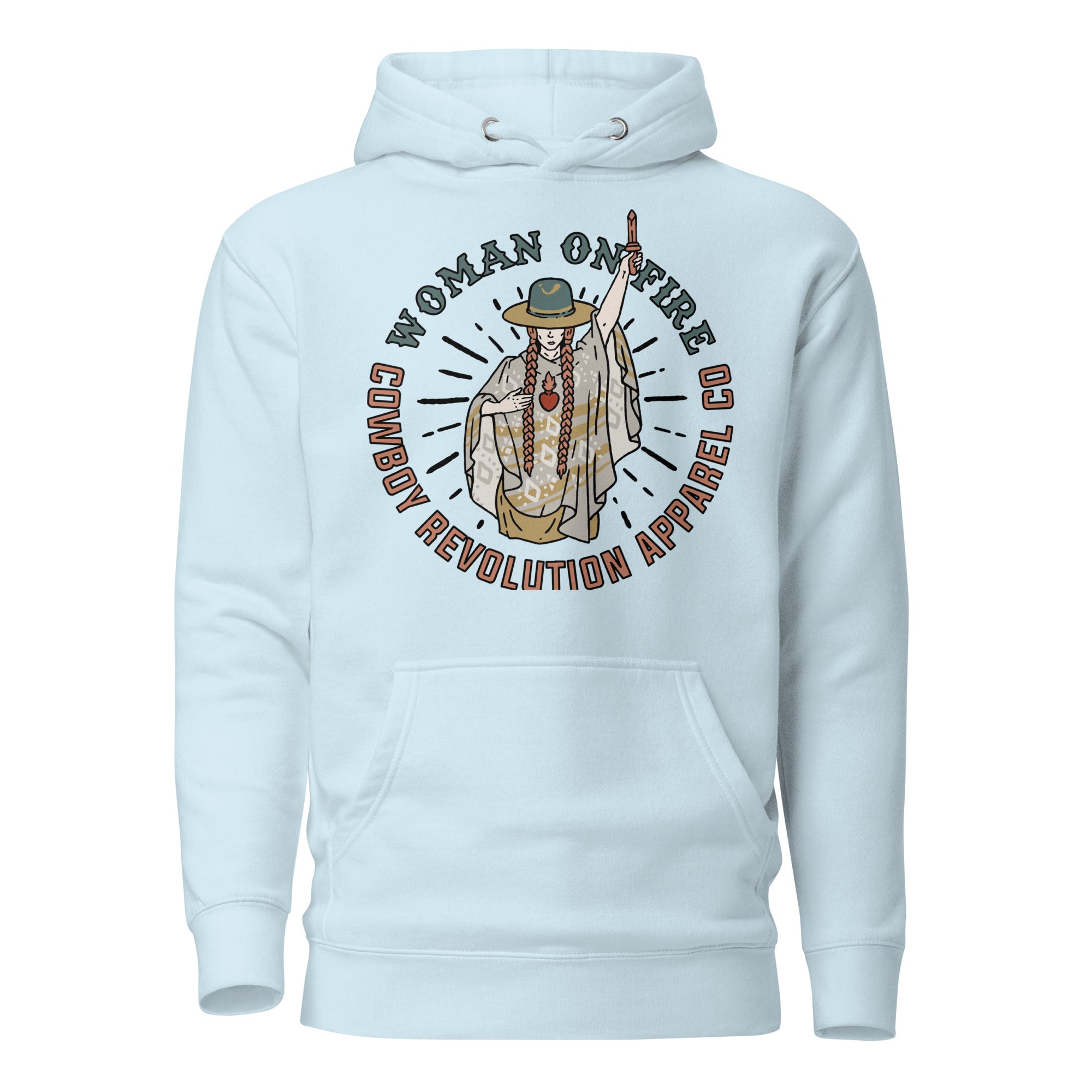 "Woman On Fire" Cowboy Revolution Premium Hoodie