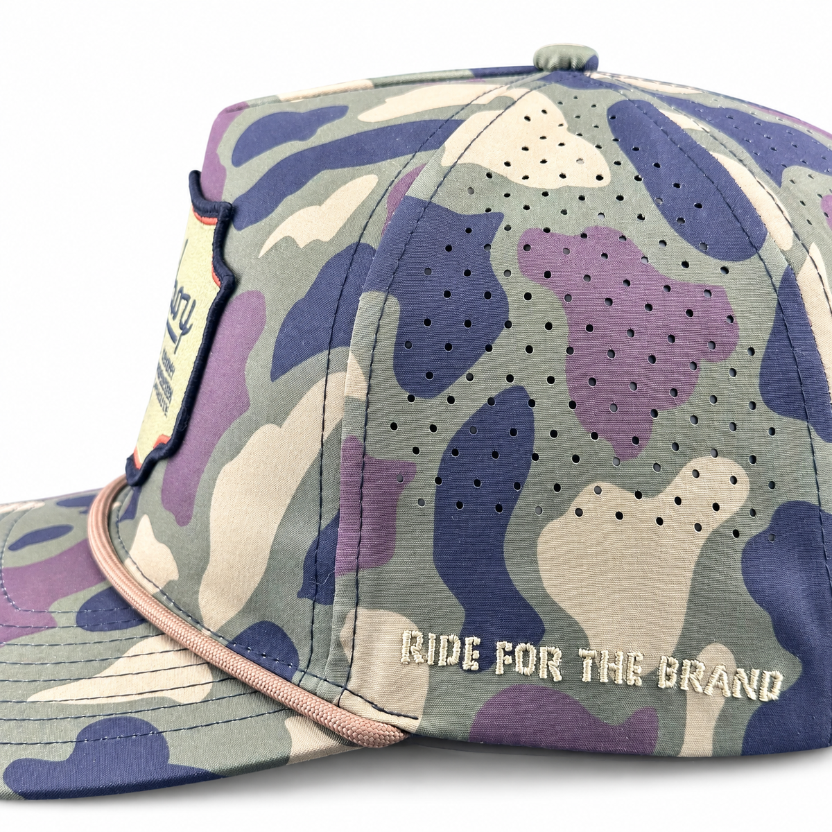 Woodland Camo Patch “Cowboy Hat” - Performance Rope Hat