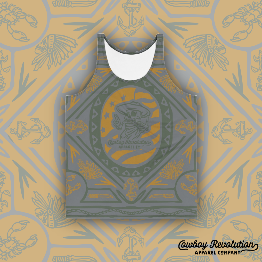 Bandana Premium Tank Top (Green)
