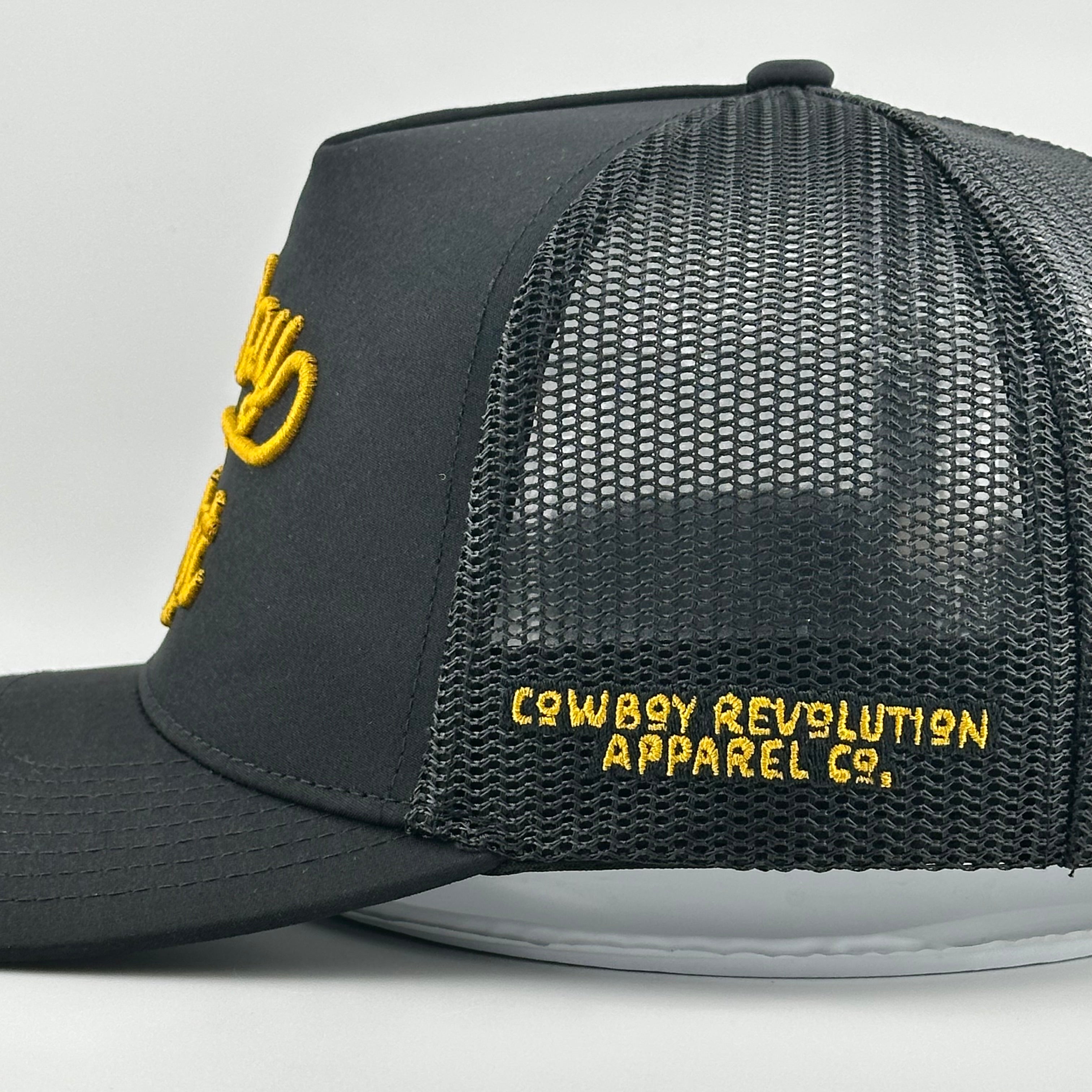 The Original Script “Cowboy Hat” Black 5-panel Trucker Hat