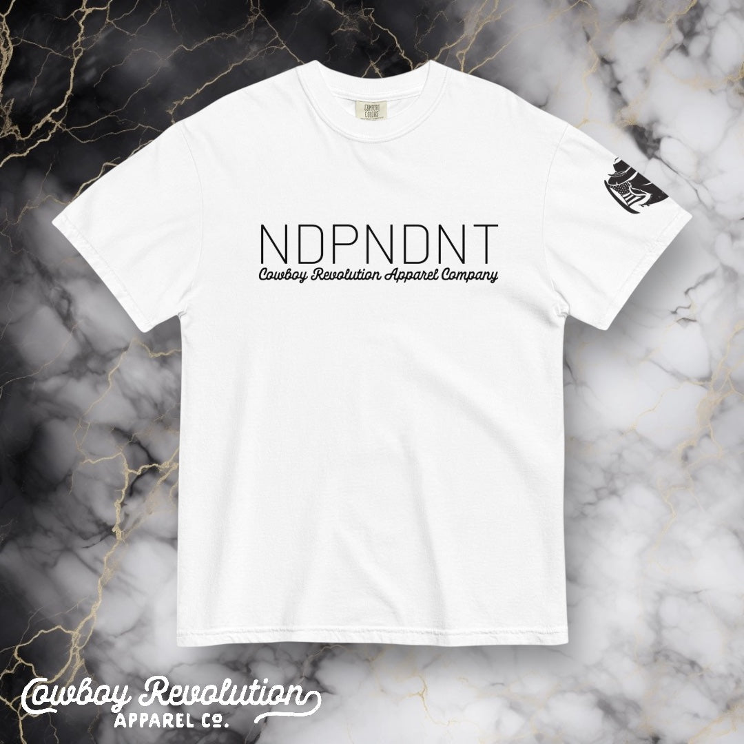 "NDPNDNT" Cowboy Revolution Garment-dyed Heavyweight Tee