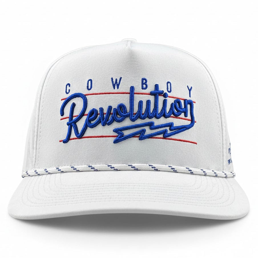 “Lightning" Logo - 5-panel Performance Hat - White