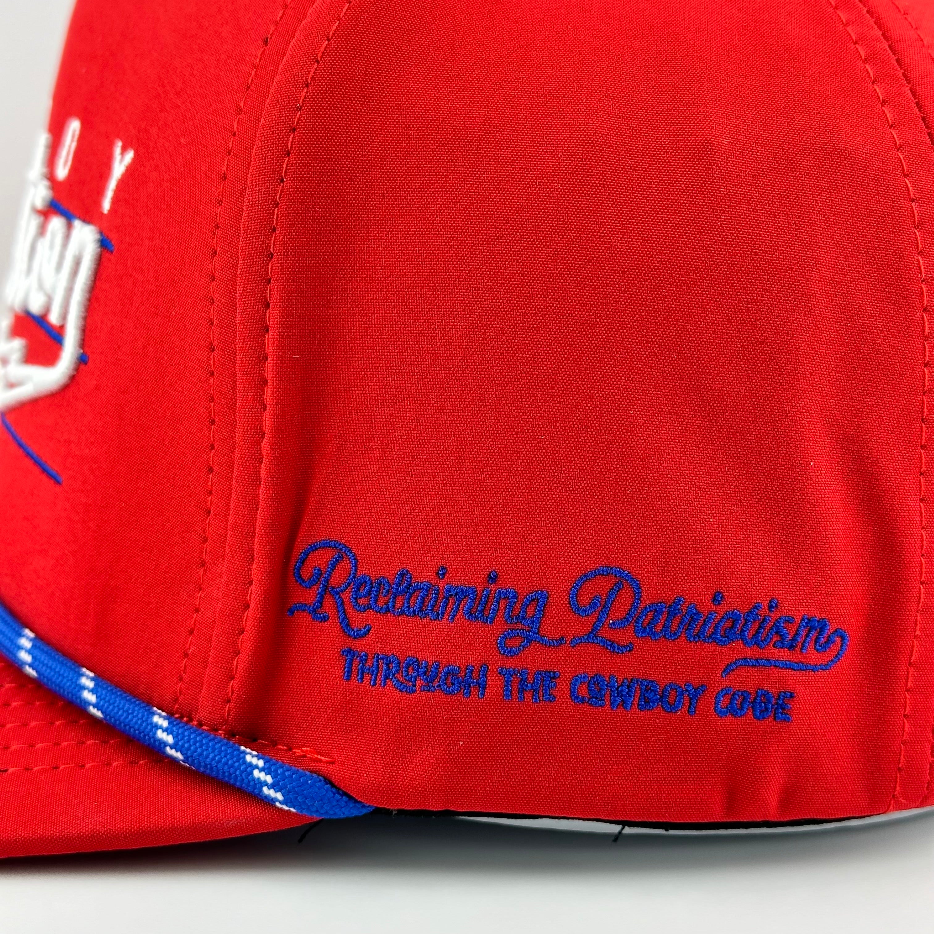 帽子 aeae WEB LOGO 5PANNEL CAP BLUE/RED AEAE Web Logo 5pannel Cap [Blue/Red]