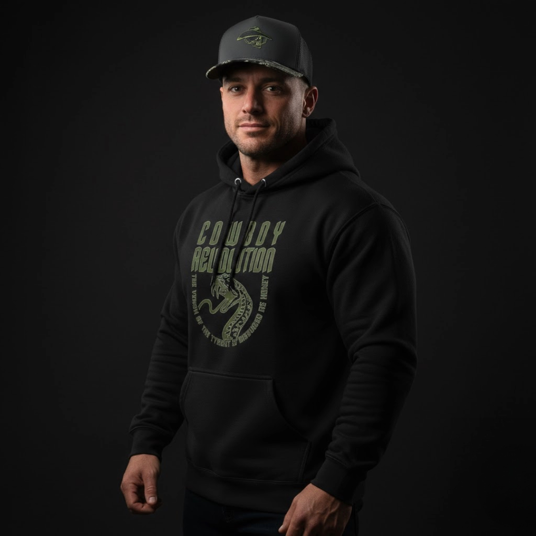 "Venom of the Tyrant" Cowboy Revolution Premium Hoodie
