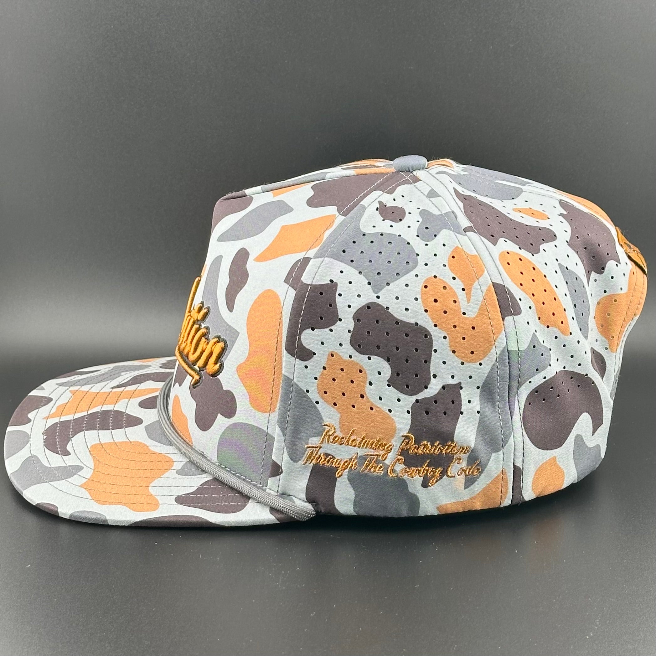 Concrete Camo Logo - Cowboy Revolution 5-panel Performance Hat