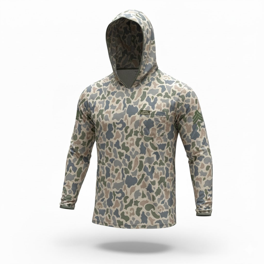 “Lake Jackson 2.0" Cowboy Revolution Hooded Long-Sleeve Sunshirt