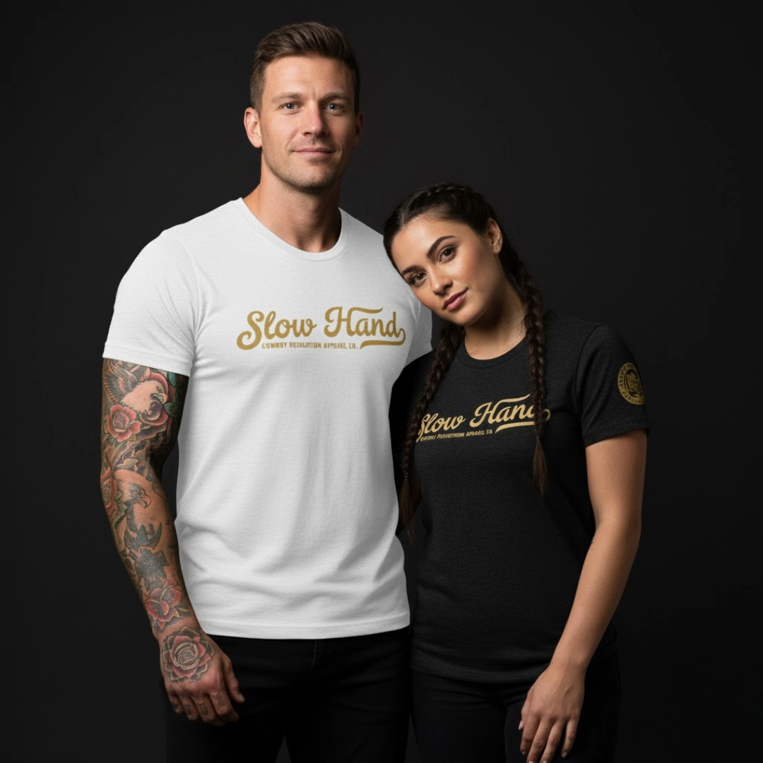 "Slow Hand" COWBOY REVOLUTION SHORT SLEEVE TRI-BLEND TEE