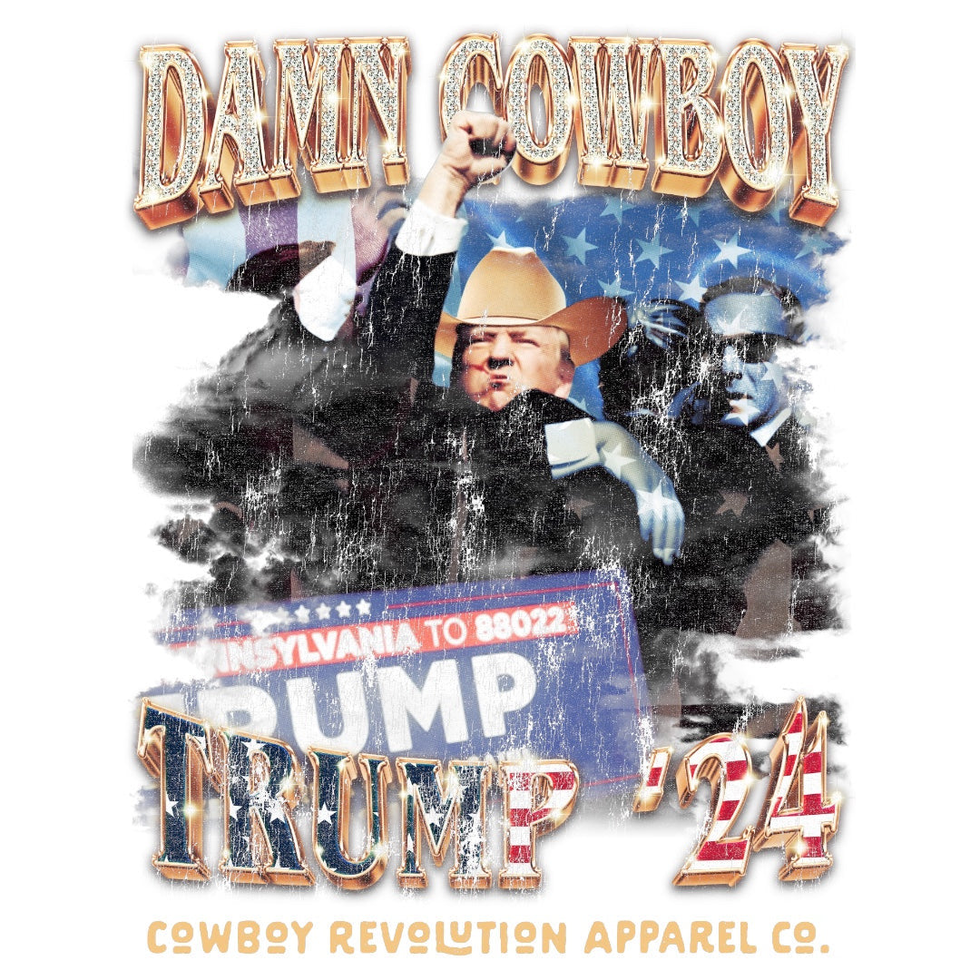 "Cowboy Trump '24" Premium Hoodie