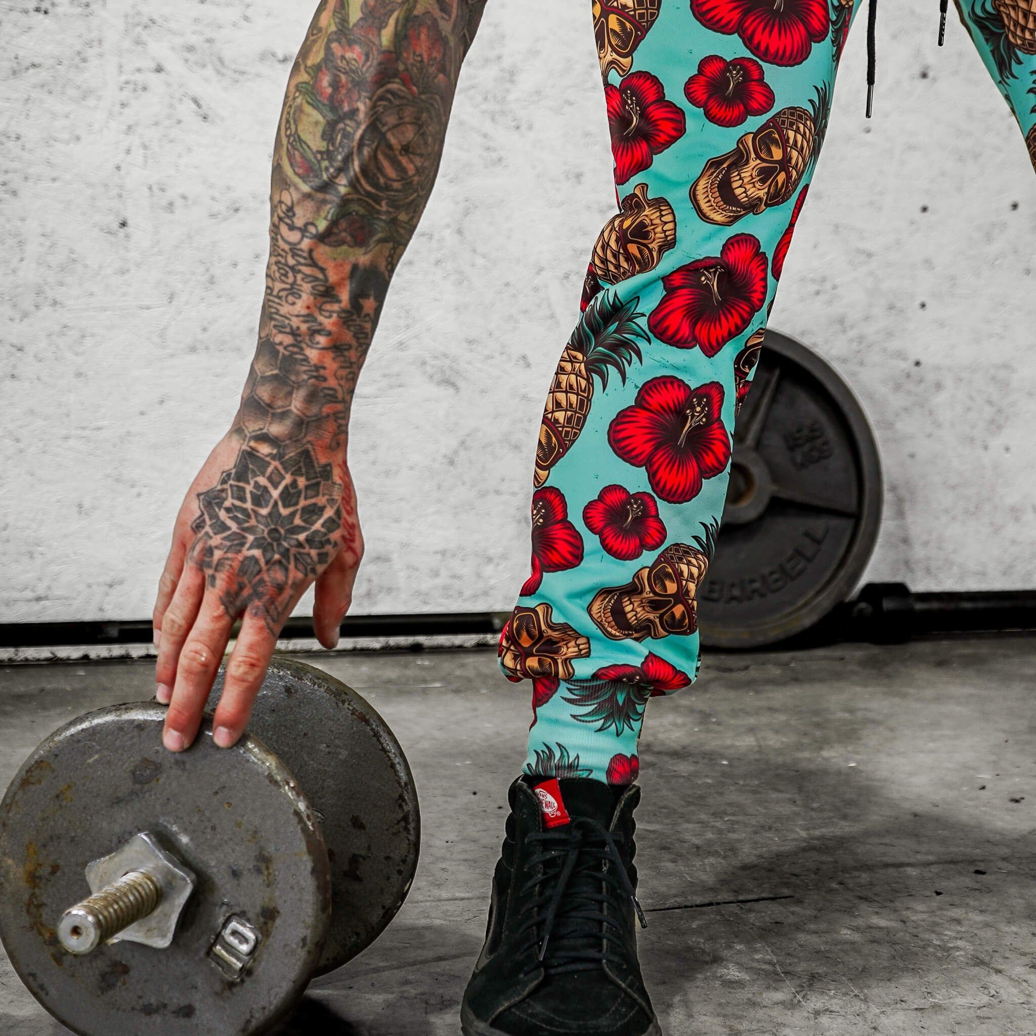 RELAXED FIT ATHLETIC MIDWEIGHT JOGGERS | TEAL PINEAPPLE EXPRESS