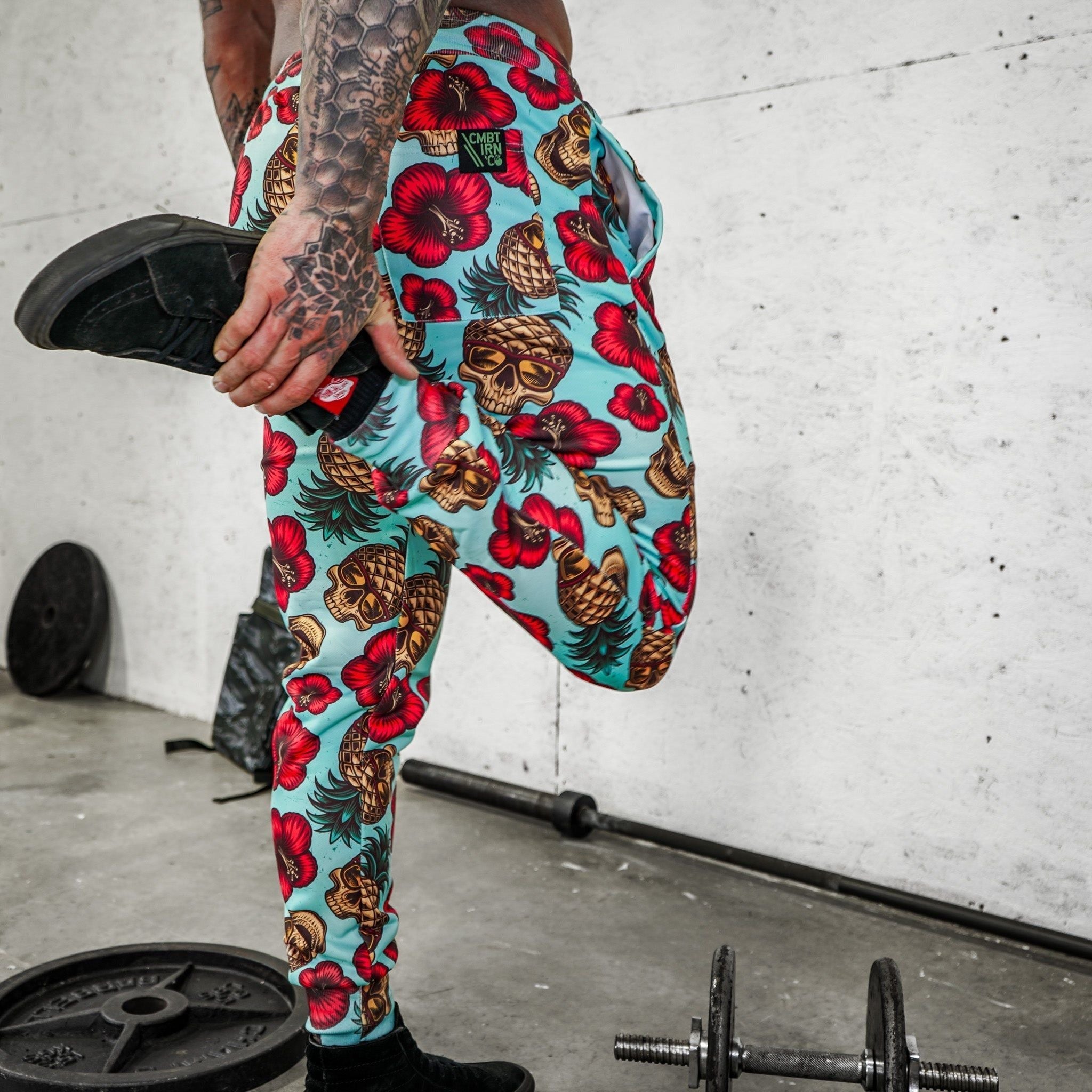 RELAXED FIT ATHLETIC MIDWEIGHT JOGGERS | TEAL PINEAPPLE EXPRESS