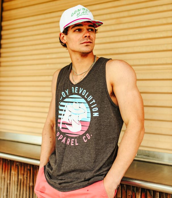 "Neon Sunset" Cowboy Revolution Premium Tank Top