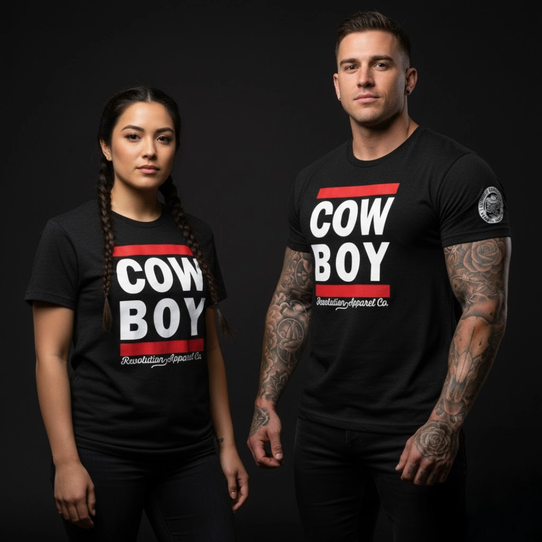 "R.U.N. Cowboy" Cowboy Revolution Short Sleeve Tee