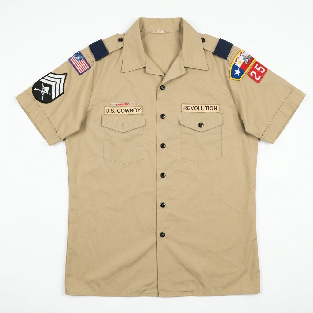 Cowboy Revolution Custom Boy Scout 6 - Short Sleeve - Tan (Size Large)