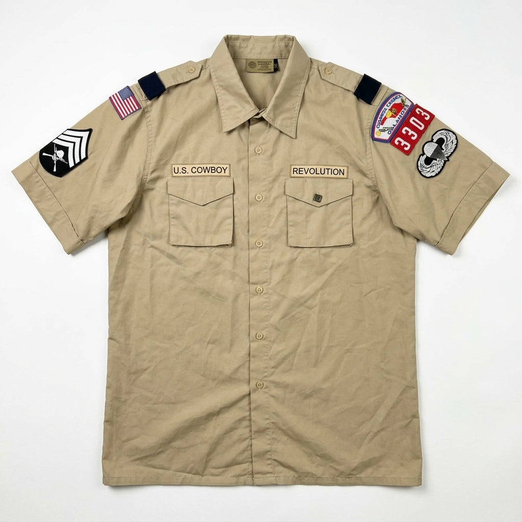 Cowboy Revolution Custom Boy Scout 5 - Short Sleeve - Tan (Size Large)