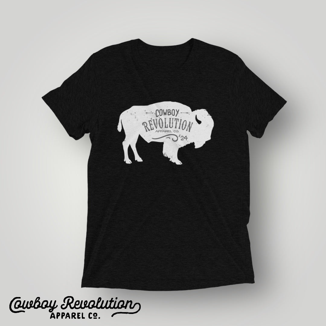 "White Buffalo '24"  Cowboy Revolution Short Sleeve Tri-Blend Tee
