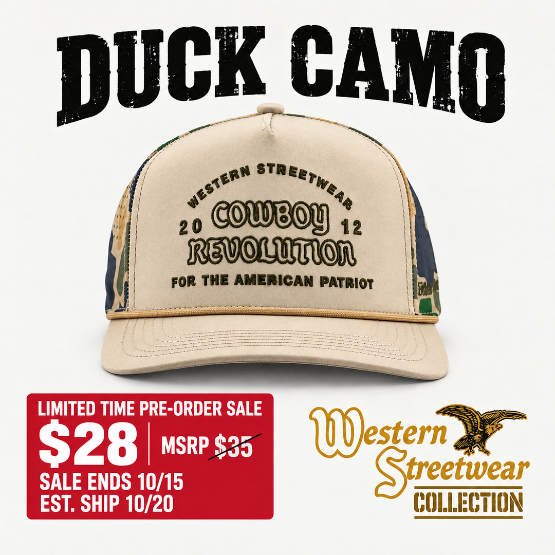 The Point "Western Streetwear" Logo - Khaki / Duck Camo