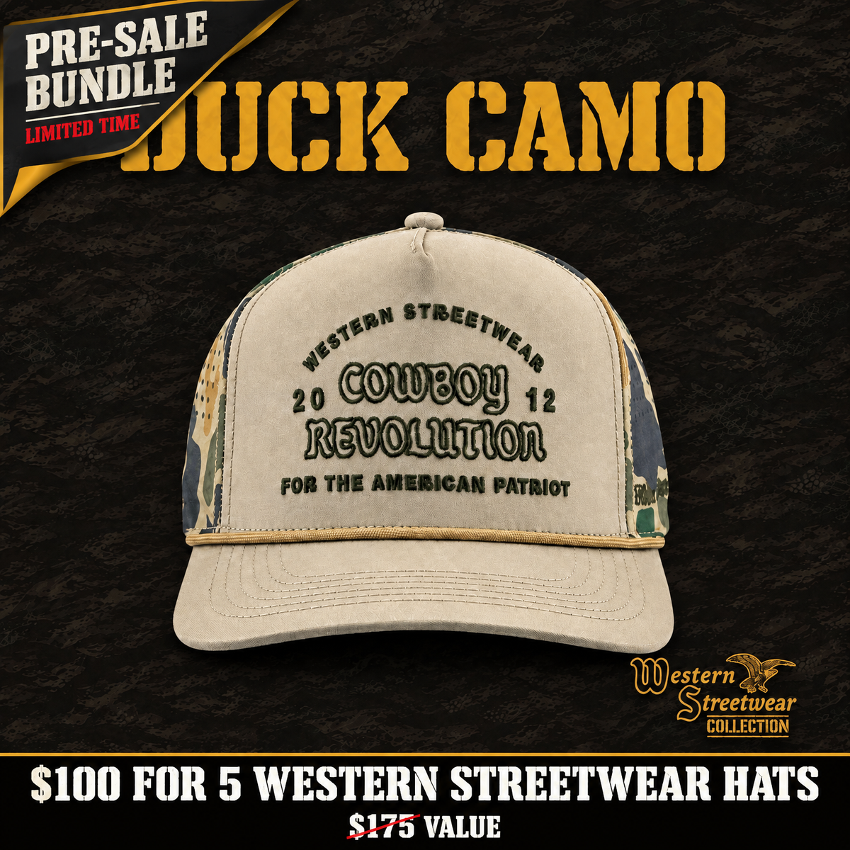 "Western Streetwear" Logo 5-Hat Bundle ($100 PRE-SALE)