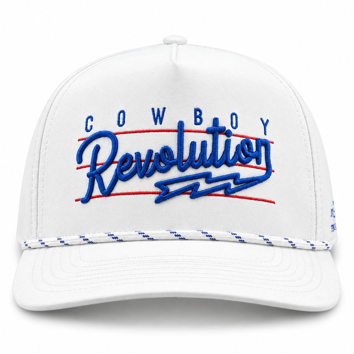“Lightning" Logo - 5-panel Performance Hat - White
