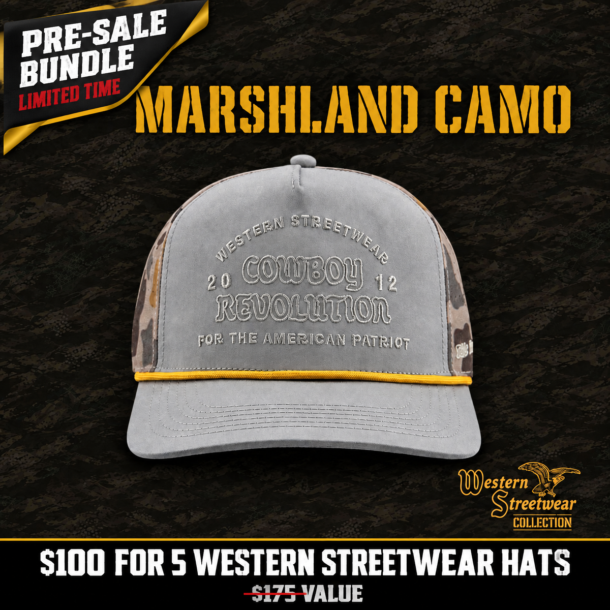 "Western Streetwear" Logo 5-Hat Bundle ($100 PRE-SALE)