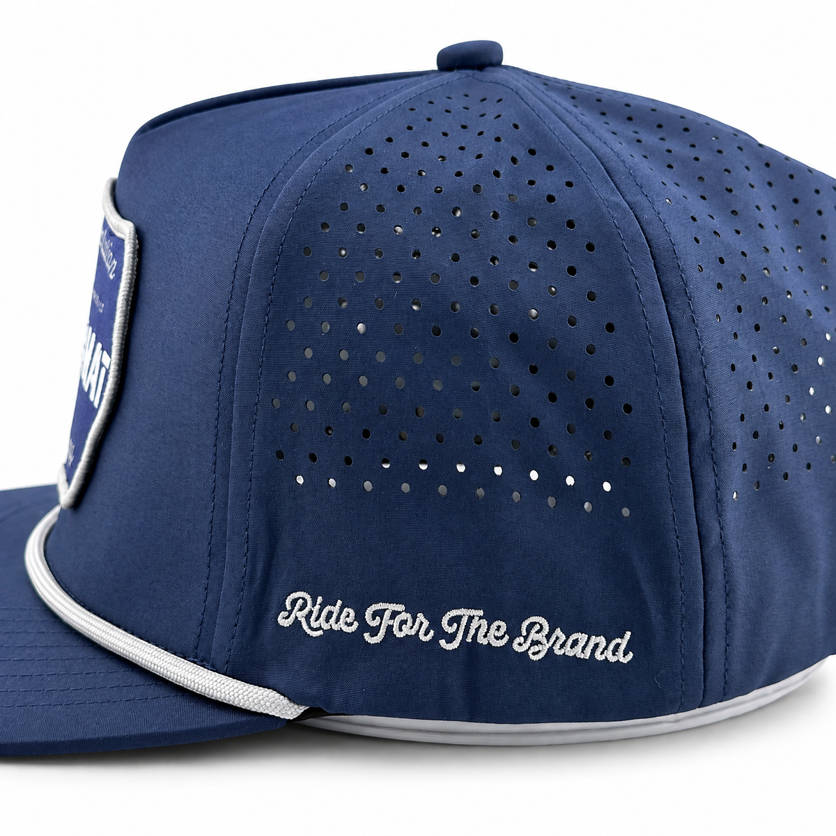 “Cowboy Hat” Performance Patch Rope Hat - Navy Blue