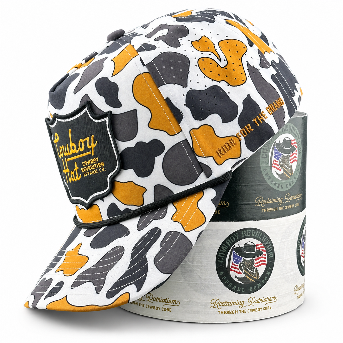 NOLA White “Cowboy Hat” - Performance Patch Rope Hat