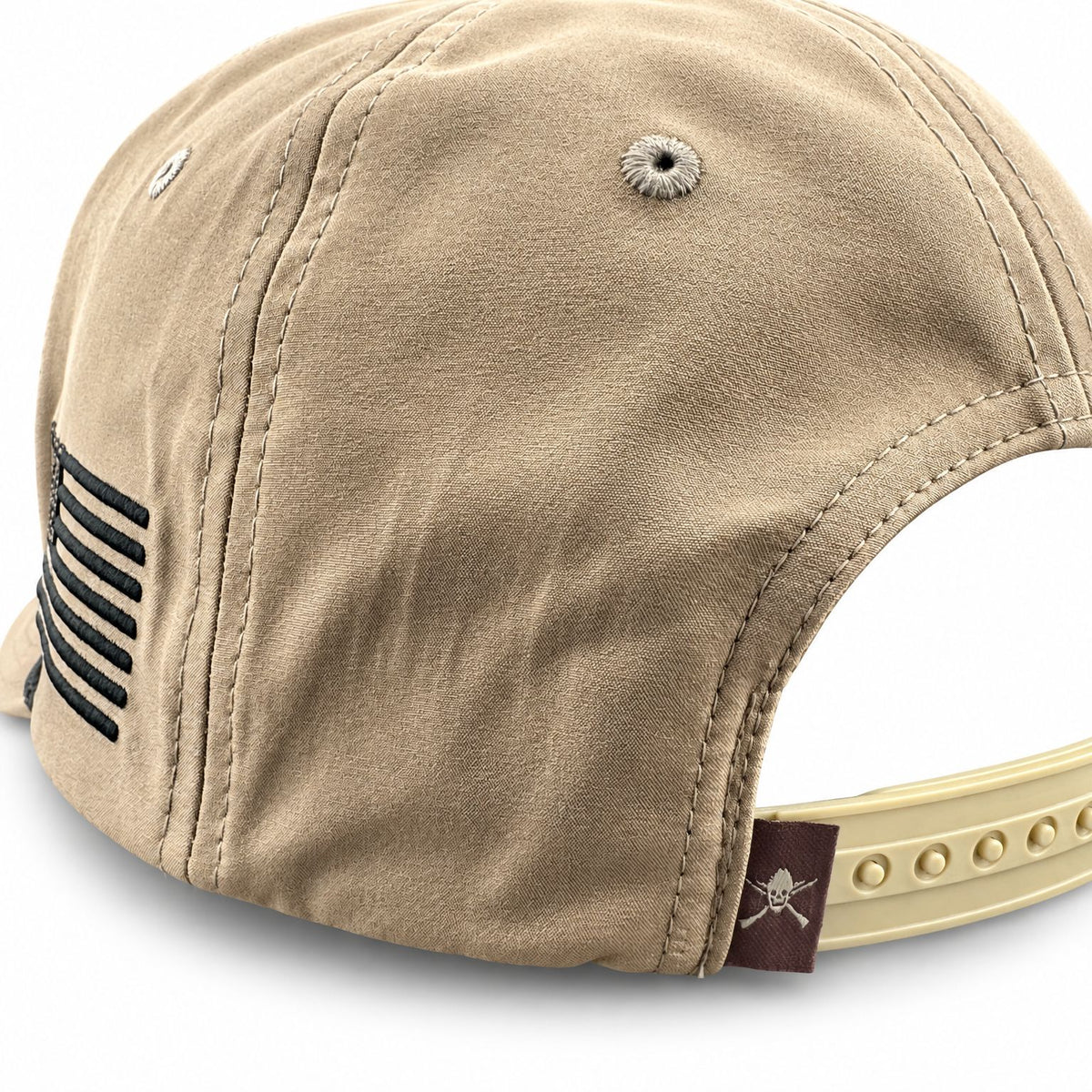Sandstorm Veteran Script Cowboy Hat performance rope hat - back view on white