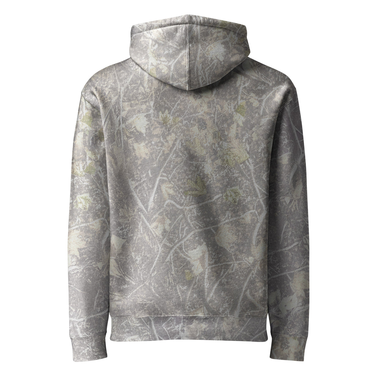 Cowboy Revolution Western Streetwear logo heavyweight hoodie in Deadwood Tree Camo, back view