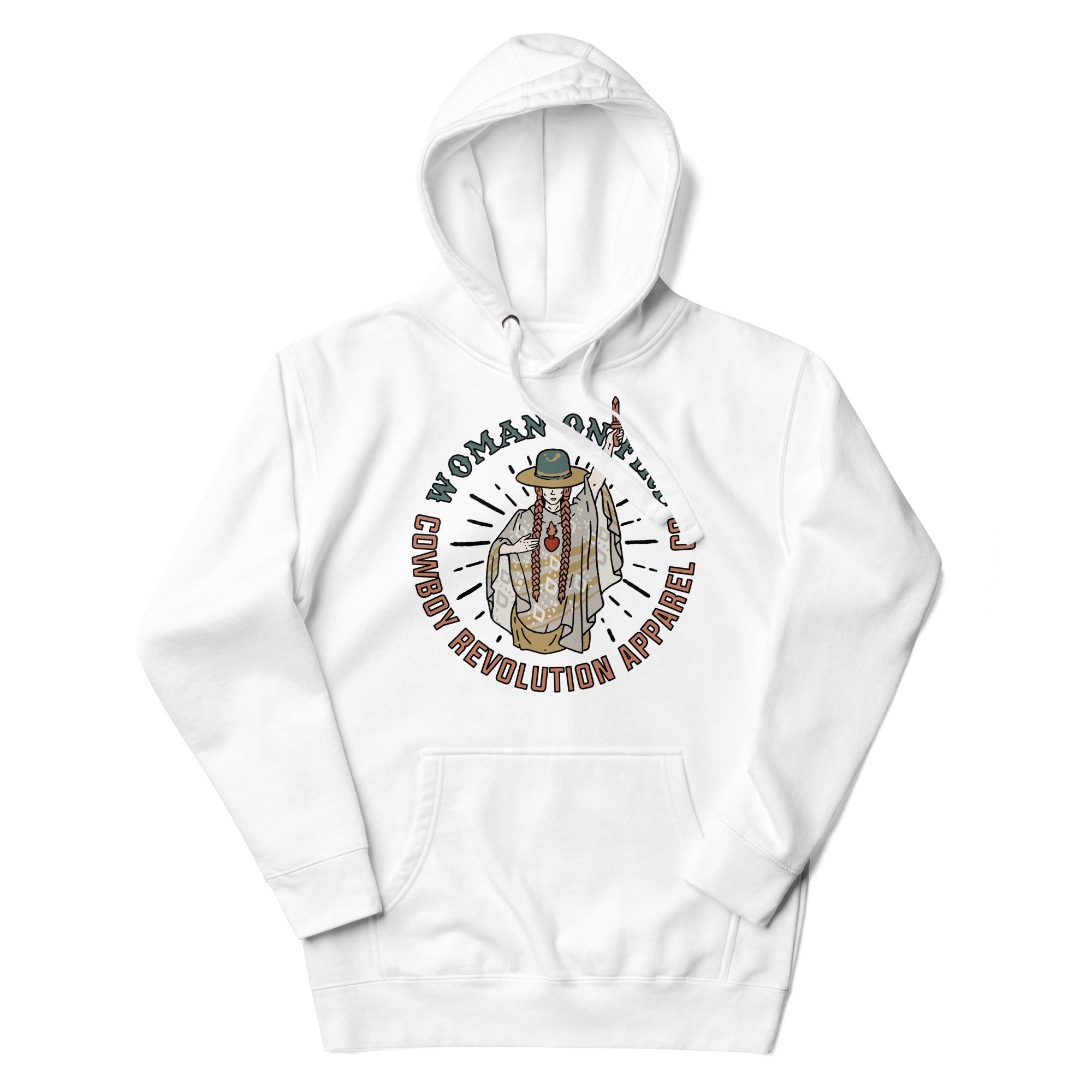 "Woman On Fire" Cowboy Revolution Premium Unisex Hoodie