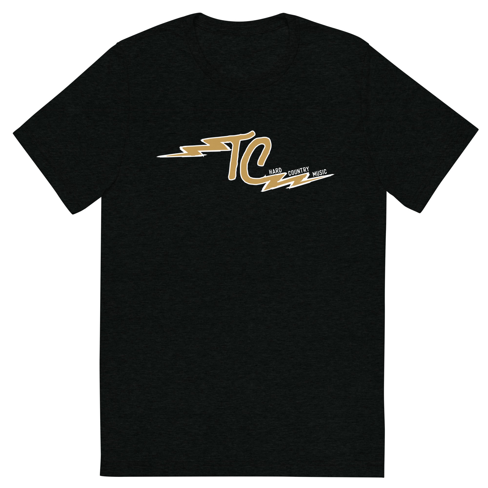 Trent Cowie "Hard Country Music" Short Sleeve Tri-Blend Tee (Black)