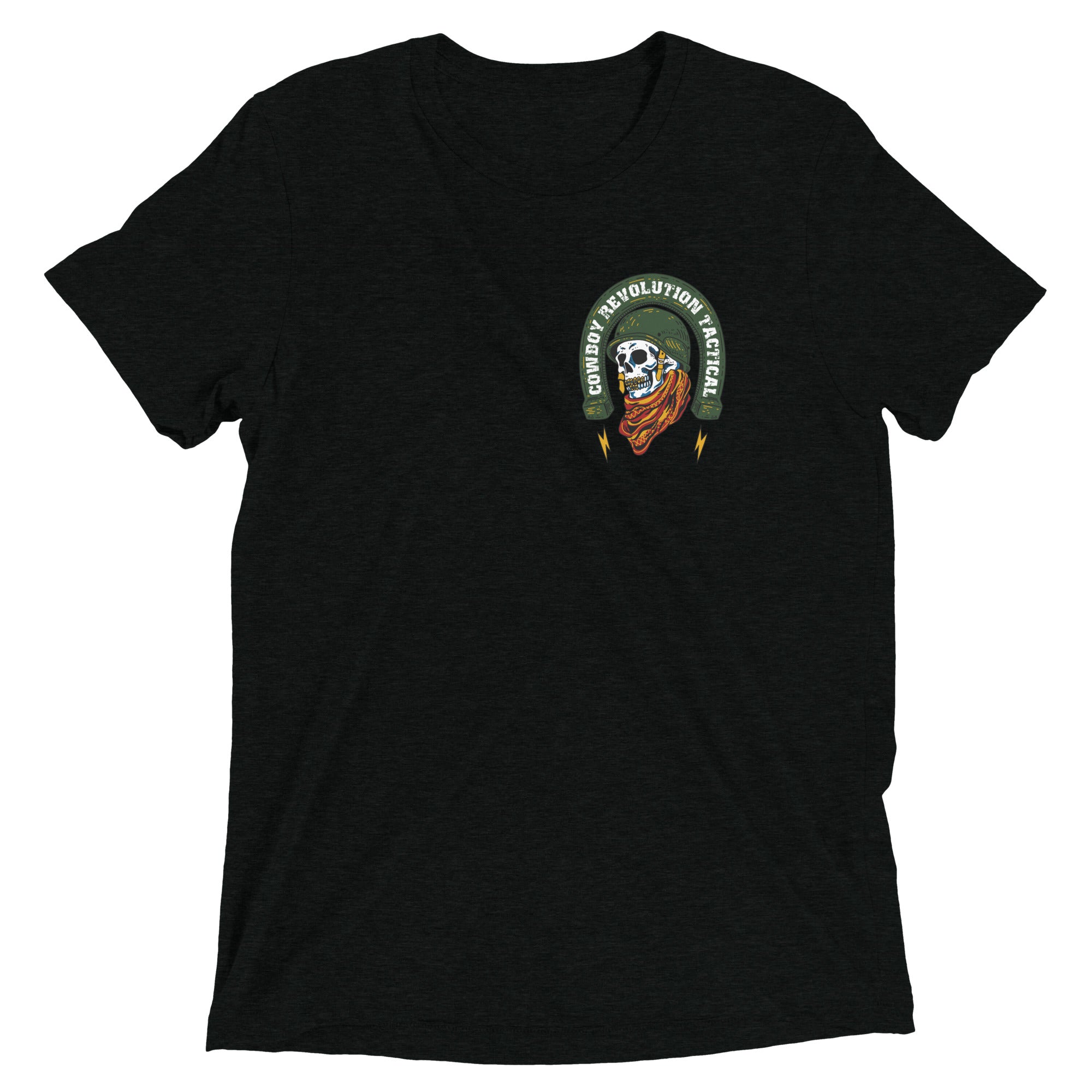 "Hurry Up & Wait" Cowboy Revolution Short Sleeve Tri-Blend Tee