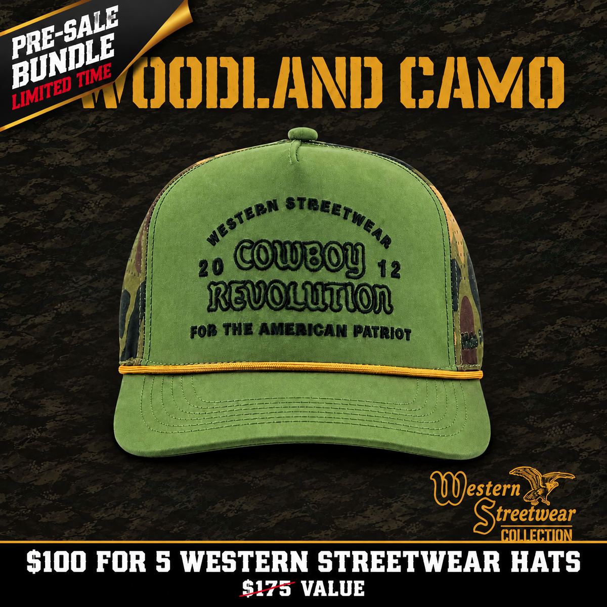 "Western Streetwear" Logo 5-Hat Bundle ($100 PRE-SALE)